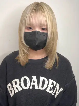 ミディアム カラー 高橋 秀平のヘアスタイル