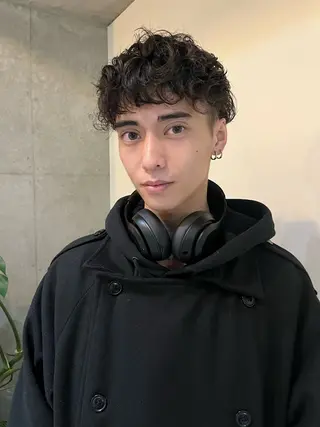 メンズ レイヤーカット\ウル フ　chinatsuのヘアスタイル