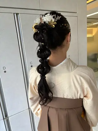 ロング ヘアアレンジ Iris by artina 武蔵小杉店【イリス バイ アルティナ】所属・🎼レイヤー/顔周り カット/nene♬のヘアスタイル
