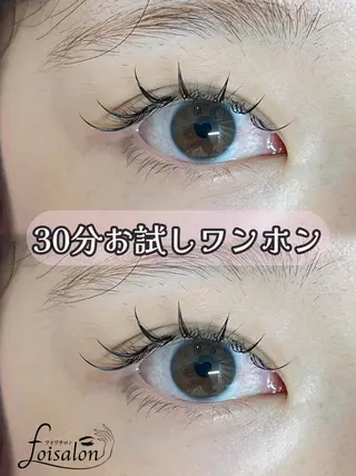 マツエク・マツパ foisalon 大久保店のマツエク・マツパデザイン