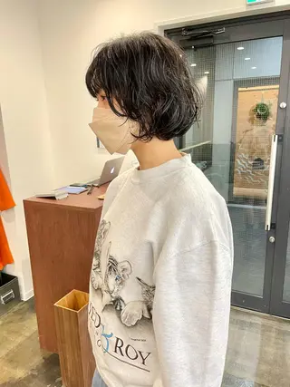 ショート パーマ pole所属・【pole】 minaのヘアスタイル