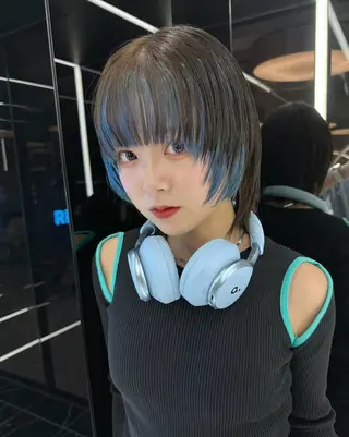 ショート REDEAL 渋谷所属・こうき/縮毛矯正/ ブリーチ縮毛矯正のヘアスタイル