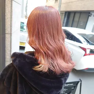 セミロング カラー 髪質改善ストレート Kantaのヘアスタイル