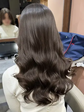 ロング パーマ 韓国風パーマ/ヘア セット/店長みづきのヘアスタイル