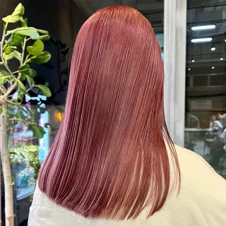 セミロング カラー 🎀ハイトーン🎀 ケアブリーチmikuのヘアスタイル