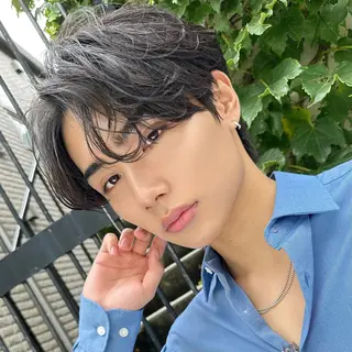 メンズ シャドウ/フェザー ニュアンスヘアメンズのヘアスタイル