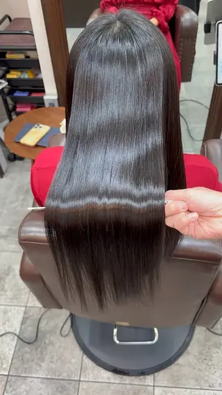 ロング 髪質改善　SHEER.銀座所属・銀座　髪質改善 ハシモトリュウタのヘアスタイル