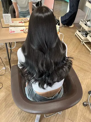 ロング ハイトーン/韓国ヘア /艶髪  CHIYOのヘアスタイル