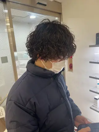 カラー パーマ メンズ ショートヘア原宿 fifth コシのヘアスタイル