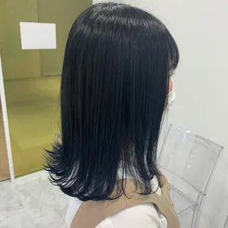 セミロング カラー ヘアアレンジ GO TODAY SHAiRE SALON 原宿verno店所属・完全💗マンツーマン marinのヘアスタイル