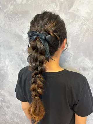 ヘアアレンジ ヘアセット🎀推し活 市川駅近🩵MIHOのヘアスタイル