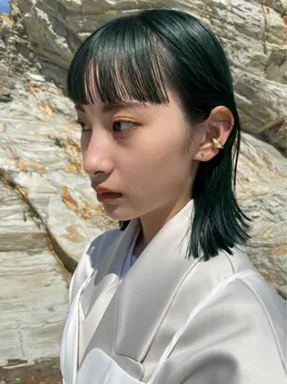 ショート 美髪・シールエクステ ホソタニリョウコのヘアスタイル