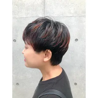 ショート カラー 推しカラー✨ オタク美容師ユウカのヘアスタイル