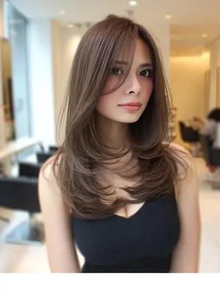 セミロング 生艶髪＆レイヤー🔔 渋谷お薦めNo.1✨のヘアスタイル