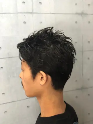 ショート パーマ メンズ 北脇 健治のヘアスタイル