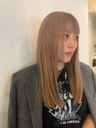 ロング カラー @kyoniyy KYONIのヘアスタイル