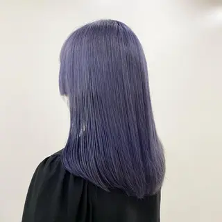 セミロング カラー マンツーマン女性 美容師 奏のヘアスタイル