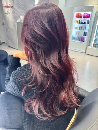 ロング カラー Ardore 韓国風カラー大阪のヘアスタイル