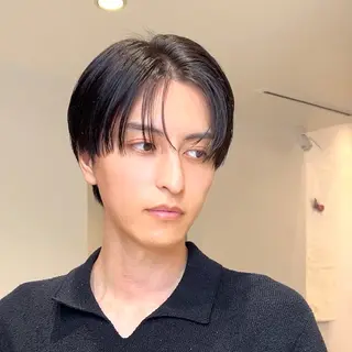 ショート パーマ メンズ 岡田大志🇰🇷 中/韓メンズヘアのヘアスタイル