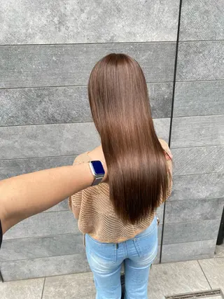 セミロング カラー 髪質改善水素TR× レイヤーカット/熊澤のヘアスタイル