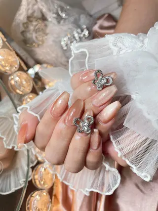 ネイル 23時まで❤︎韓国、 ワンホンネイルのネイルデザイン