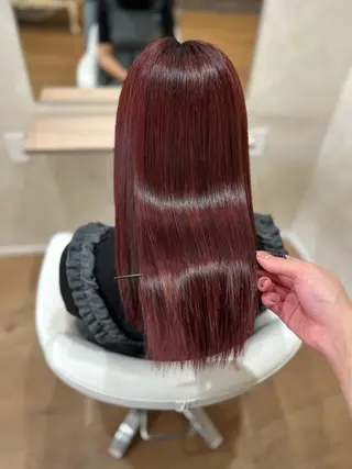 ロング 阿倍野/髪質改善 /縮毛矯正/坪田幸広のヘアスタイル