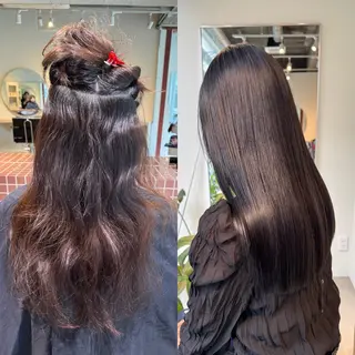 ロング カラー 髪質改善スペシャリス ト長尾勇弥/梅田中津のヘアスタイル