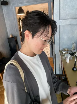 パーマ メンズ 韓国ヘア/銀座/艶髪 /MINX/ウチダのヘアスタイル