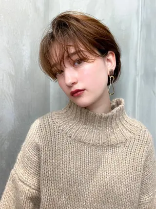 ショート カラー 🉐レイヤー/塩見 弘樹🉐渋谷のヘアスタイル