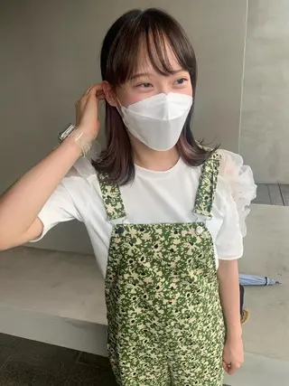 ミディアム カラー ブリーチ/アレンジ 天満/chihiroのヘアスタイル