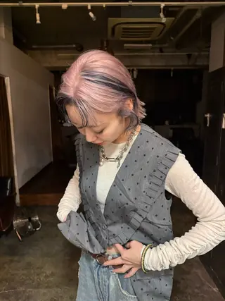 ショート 心斎橋ハイトーン/ カノンのヘアスタイル