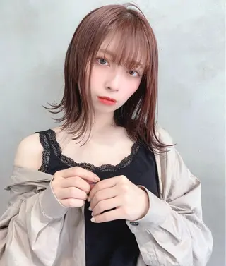 ミディアム カラー hao所属・西山 頌太のヘアスタイル