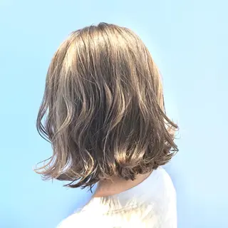 ミディアム カラー 🌈ぷる艶カラー🌈 髪質改善👑柳沼尚貴のヘアスタイル