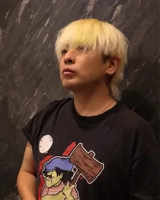 カラー メンズ レイヤーカット /ハイトーンchaoのヘアスタイル