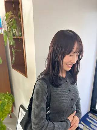 ミディアム カラー 藤原 あかりのヘアスタイル