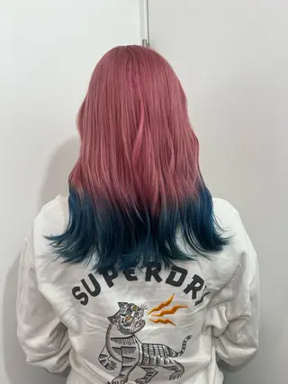 セミロング 💥ウルフカット デザインあんな💥のヘアスタイル