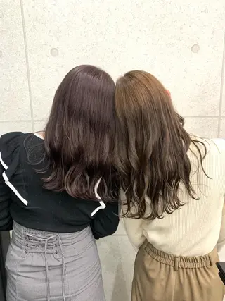 ロング カラー レイヤー ハイトーン 暖色⭐︎KANAKOのヘアスタイル