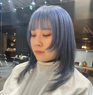 セミロング カラー HAIR MAKE  miel所属・🫧透明感カラー🫧 SHINSEIのヘアスタイル