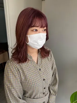 ミディアム カラー ヘアアレンジ ボブ /ニュアンス/ satomi🧸💖のヘアスタイル