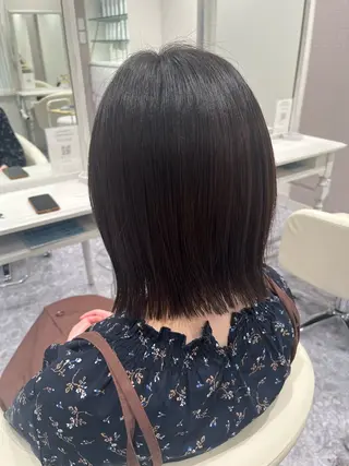 ミディアム カラー ヘアアレンジ 河西 楓のヘアスタイル