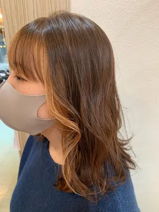 ミディアム カラー DiMPlE  ディンプル所属・🌸スタイリスト 山浦美恵のヘアスタイル