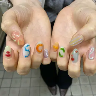 ネイル nano/きもかわ nail🐬🫧のネイルデザイン
