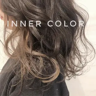 セミロング カラー YU-KA ✂︎ROSSOのヘアスタイル