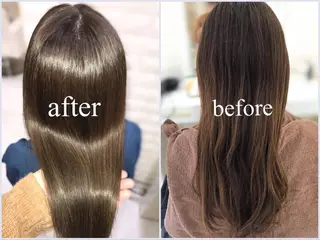 セミロング 20代半ば上質なへア ケア 髪質改善 大西のヘアスタイル