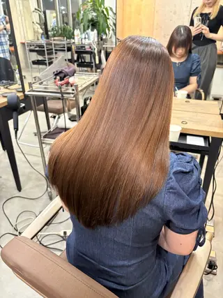 ロング 髪質改善／縮毛矯正 関根青葉のヘアスタイル