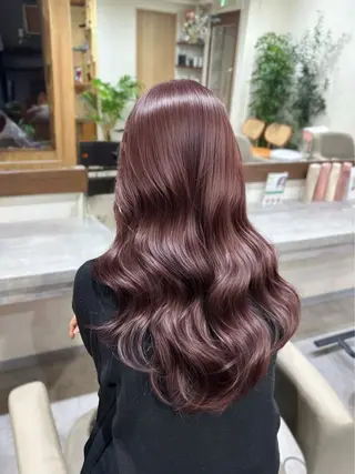 ロング カラー パーマ 韓国ヘア/韓国風 パーマ/kazueのヘアスタイル