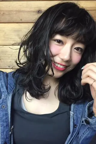 セミロング パーマ odagiri yoshitakaのヘアスタイル