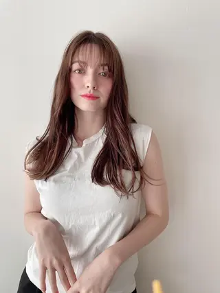 ロング カラー なりたいが叶う ながしまじゅんきのヘアスタイル