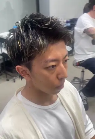 ショート パーマ メンズ メンズ専門サロン wokeのヘアスタイル