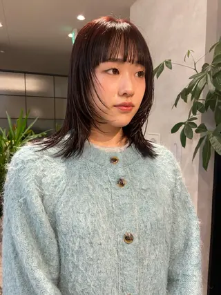 ミディアム カラー ondo by Saku所属・🍎玉寄 里帆 （タマヨセ リホ）のヘアスタイル